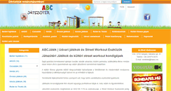 Desktop Screenshot of abcjatek.hu